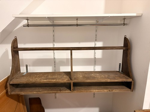 Ancien etagère bois chêne - ancien,